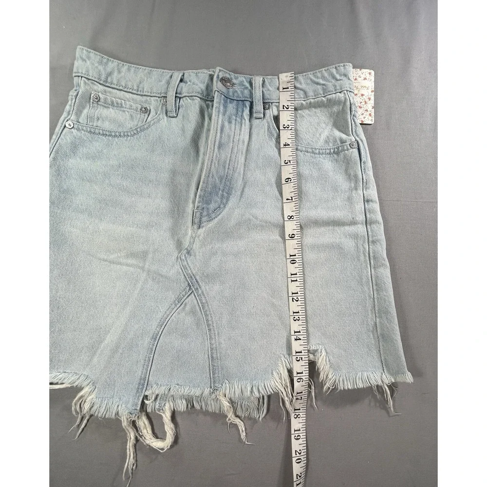 Skirt Free People Tidal Wave Denim women's‎ 27 Small New